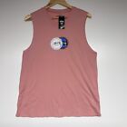 Stussy Double Dot Muscle T Shirt Tank Top Sleeveless Pink BNWT Womens Size Large
