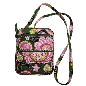 Bandolera Vera Bradley Pequeña Rosa Olivia Floral Acolchada Algodón Organizador - Imagen 1 de 8