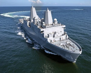 "Marina de los Estados Unidos LPD-27 USS Portland 2017-presente impresión fotográfica brillante (8"" x 10") - Imagen 1 de 1