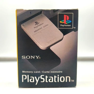 SONY PS1 PLAYSTATION 1 MEMORY CARD SCPH-1020 E - BOXATA COMPLETA - Immagine 1 di 4