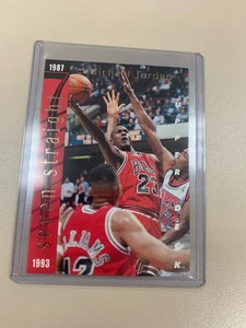 1993-94 Upper Deck Michael Jordan Wilt Chamberlain siete títulos consecutivos de puntuación - Imagen 1 de 1