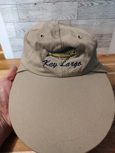 Vintage Shade Shack Large Herren Delfin Fisch Schlüssel Largo Angeln Hut - Bild 1 von 10