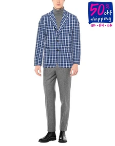 RRP €612 REVERES 1949 Blazer Jacket IT50 US40 L Single-Breasted Made in Italy - Picture 1 of 5