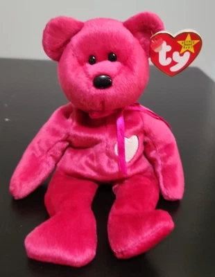 TY Beanie Babies - VALENTINA the Valentine Bear - DOB February 14, 1998 - MWMT - Image 1 of 4