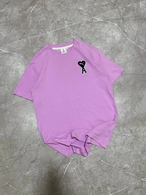 Camiseta Rara Puma X Ami Corazón Rosa Bordada Y2K Talla XS Foto 1 de 4