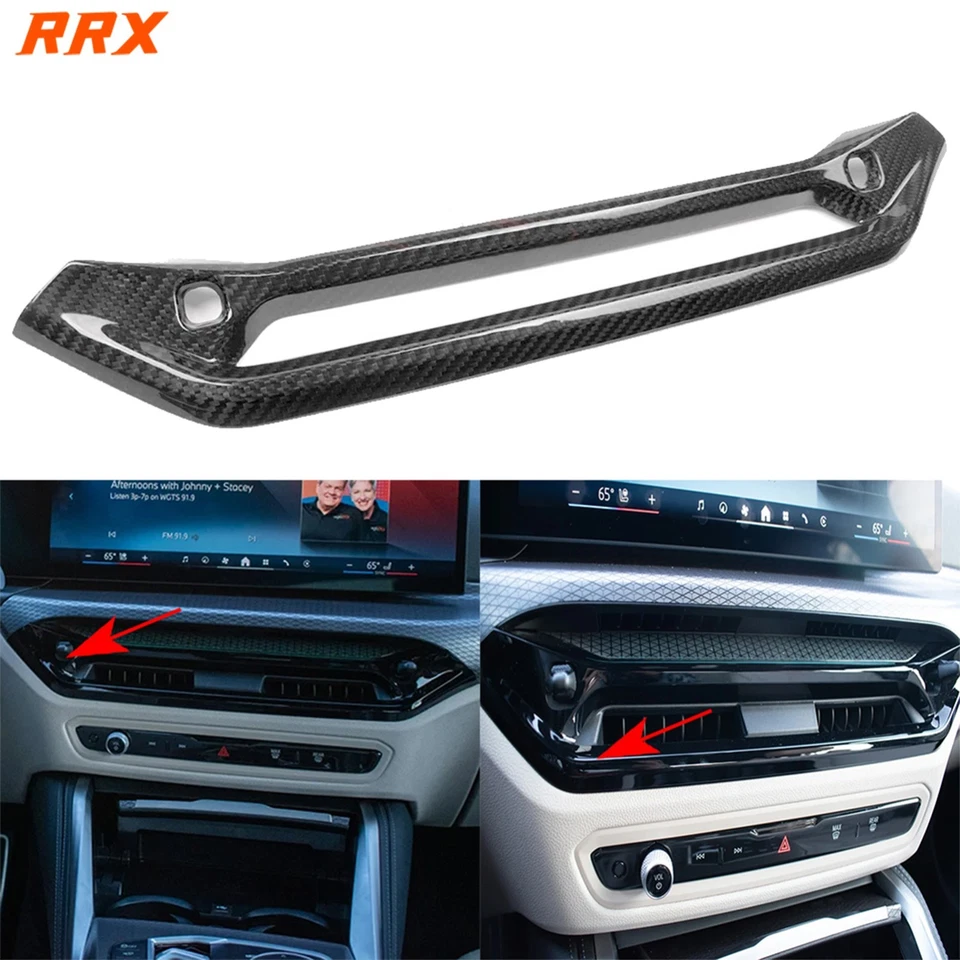 Dry Carbon Fiber Central Air Vent Cover For BMW M3 M4 G20 G22 G80 G87 G82 2025+ - Изображение 1 из 1