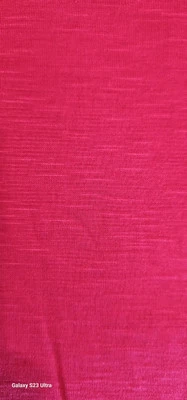 Jersey elástico de costura artesanal de tela rosa intenso ligero suave 2 1/2 yardas x 64" Foto 1 de 3