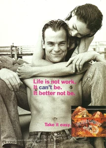 1993 Southern Comfort Whisky Life Is Not Work It Can't Be vintage Print AD - Picture 1 of 1