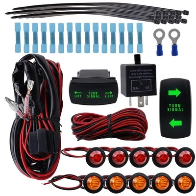 Turn Signalling Kit Signal Horn Hazard Street For ATV UTV Polaris RZR Ranger - Image 1 of 4