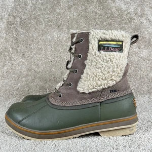 LL Bean Rangeley Insulated Pac Ankle Boots Womens 9 Waterproof Fleece Lined - Picture 1 of 10