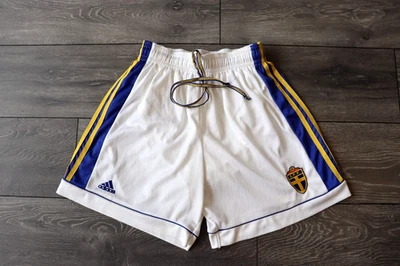 PANTALONES CORTOS DE FÚTBOL SUECIA VINTAGE AÑOS 90 ADIDAS EQUIPO ESTILO TALLA D8 GRANDES Foto 1 de 4