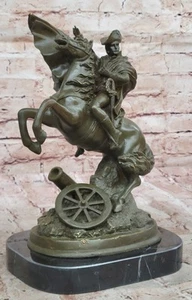 Líder militar francés Napoleón a caballo escultura de bronce de Claude Lost Wax - Imagen 1 de 10