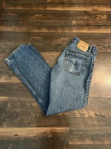 Vintage Levis 501-0115 Jeans Mens Made in USA Button Fly Red Tab 31x32 indigo - Picture 1 of 11