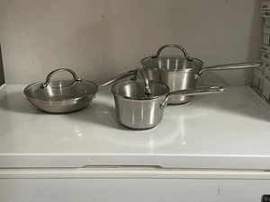 KitchenAid 5-Ply Stainless Steel Copper Base 6 Piece Cookware Set - Picture 1 of 7