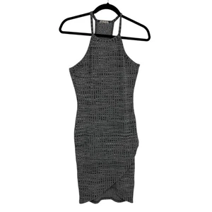Vestido ceñido al cuerpo Silence + Noise con tiras espalda deportiva talla mediana gris texturizado elástico - Imagen 1 de 14