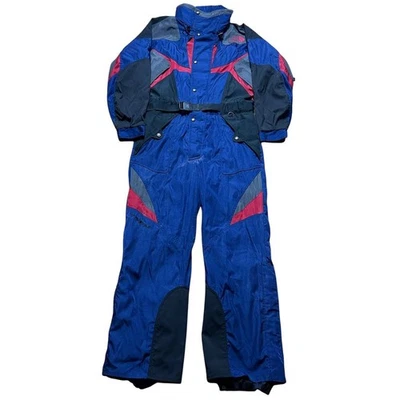 Винтажный цельный лыжный костюм The North Face TNFX Goretex L зимний цветной блок - Изображение 1 из 4