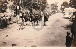 Bernville PA Pennsylvania Parade Police on Horseback 1907 RPPC Postcard COPY - Picture 1 of 2