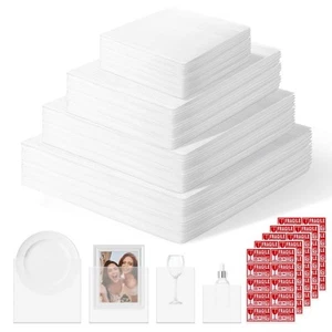 200Pc Packing Foam Pouches Kit with Fragile Label Sheet 4 Sizes Bubble Wrap f... - Picture 1 of 8