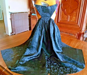 Brittany folk apron. 19th Century - Silk Satin - Picture 1 of 7