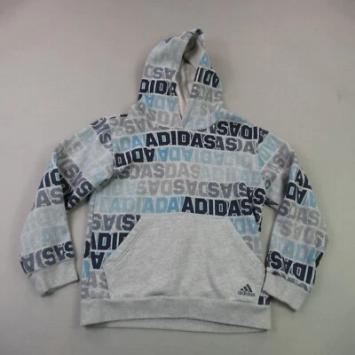 Adidas Sudadera con Capucha Niños 14-16 Manga Larga Informal Con Capucha Ligera Exterior Gris Foto 1 de 4