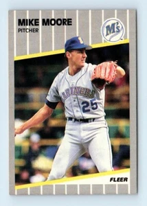 1989 Fleer Glossy Mike Moore Seattle Mariners #554 - Picture 1 of 2