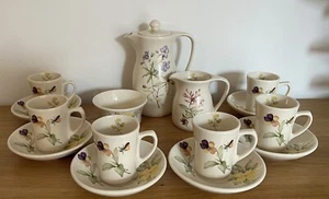 English KERNEWEK one And All Goonhavern Cornish Ceramic 6 Place Teaset - Picture 1 of 24