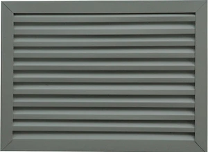 Perra de ventilación a dos aguas rectangular horizontal de aluminio de 30"" w x 18"" h muchos colores - Imagen 1 de 2