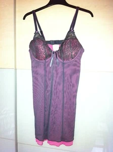Schickes BH-Hemdchen Größe 80 D / Farbe: Lila-Rosa / NEU - Bild 1 von 6