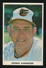 1975 Baltimore Orioles Team Issue -GEORGE BAMBERGER (Coach) *Autographed* d.2004