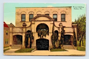 MADISON, WISCONSIN SCHÖNE ALTE ANSICHT AUF DAS FRAUENGEBÄUDE POSTKARTE (G-4-2) - Bild 1 von 2