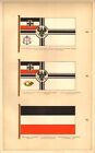 Prussian/N. German Conf. Maritime Flags. Royal Custom-House/Mail. Merchant 1873