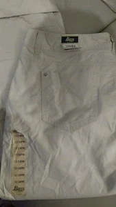 NWT Bass Heritage size 12 Capri pants 100℅cotton.Beige - Picture 1 of 6