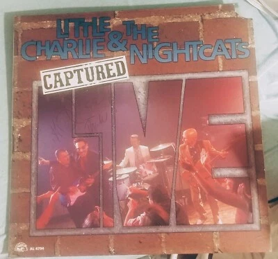 Little Charlie & the Nightcats Captured Live (Autographed) 1991 LP - Image 1 of 3