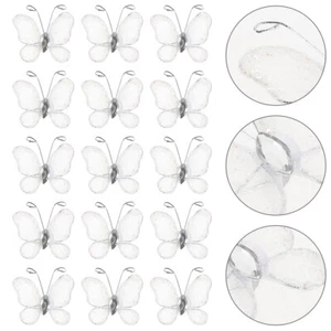 50 PIEZAS Mini Mariposas Mariposa Reticulada para Artesanía Decoración Boda - Imagen 1 de 11