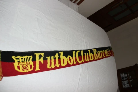 Scarf Of Football Vintage of The Football Club Barca Model Very Rare & Scarce Cover