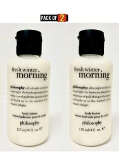 2X PHILOSOPHY Fresh Winter Morning body lotion 4oz Travel Size