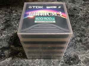 LOT OF 5 NEW & SEALED TDK LTO ULTRIUM 3 TAPE DATA CARTRIDGE 400GB D2406-LTO3 - Picture 1 of 3