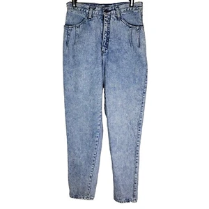 Vintage Brittania Womens Jeans Light Acid Wash Tapered High Waist 80s Mom Sz 10 - Picture 1 of 23