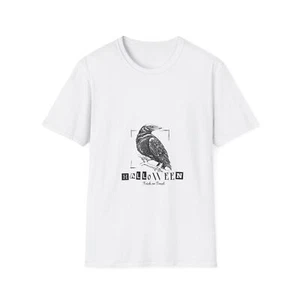 Unisex Softstyle Raven Halloween T-Shirt - Picture 1 of 29