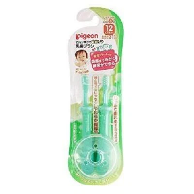 NUEVO Juego de cepillos de dientes para bebé paloma etapa 3 (12 a 18 meses) de Japón Foto 1 de 4