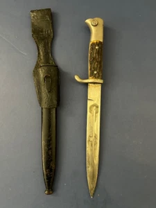 German WWII Short Model Stag Handle Dress Bayonet by Puma - Picture 1 of 5