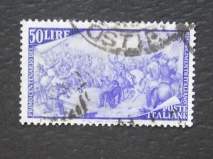 (1) USED ITALIAN COMM. stamp-SCOTT# 505-GIRIBALDI FIGHTING IN ROME - Picture 1 of 2