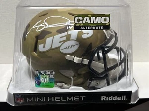 SAM DARNOLD AUTOGRAPHED SIGNED NEW YORK JETS CAMO SPEED MINI HELMET BECKETT - Picture 1 of 7