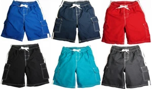 Norty Little Boys/Big Boys 4 - 20 Swim Trunk Bathing Suit Boardshort Water Short - Picture 1 of 25