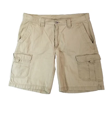 Columbia cargo hiking shorts men's 36 x10 beige khaki cotton outdoor fishing - Image 1 of 4