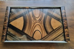 modernariato vassoio effetto radica anni 60 usato - Imagen 1 de 5