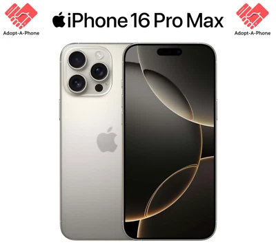 NEW*  Apple iPhone 16 Pro Max | 256GB Natural Titanium | Factory Unlocked - Image 1 of 4