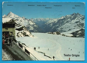 Svizzera Zermatt Breuil FG cartolina vintage postcard postkarte MA1808 - Imagen 1 de 2