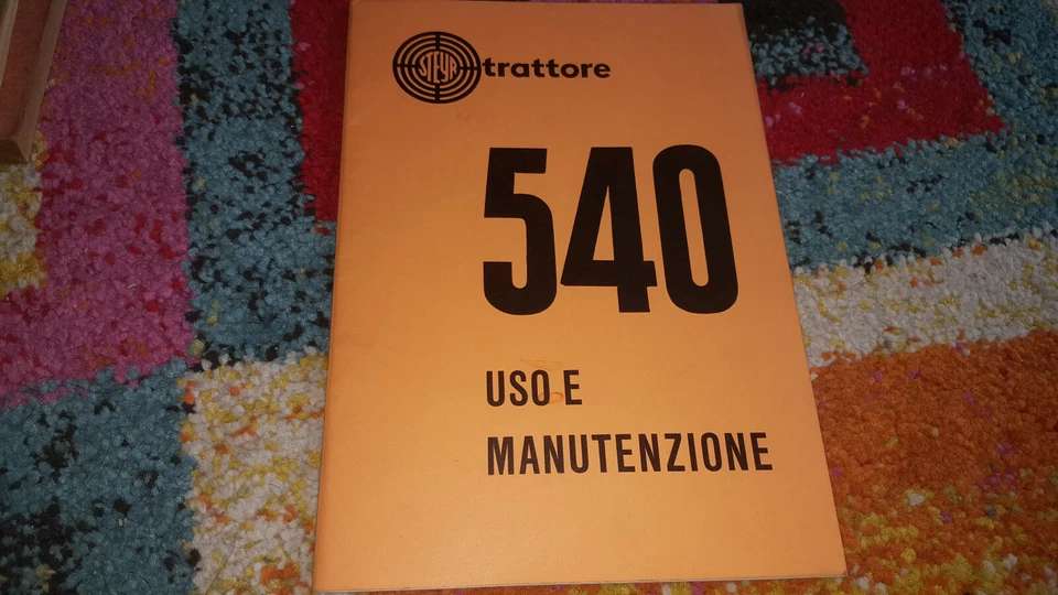  RARO LIBRETTO USO E MANUTENZIONE TRATTORE 540 STEYR 3.ED. 1968 - Immagine 1 di 1