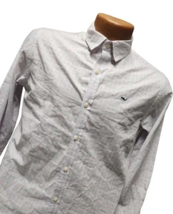 Vineyard Vines Whale Shirt Boys Youth Size L (16) - Blue Pink Plaid Long Sleeve - Picture 1 of 9